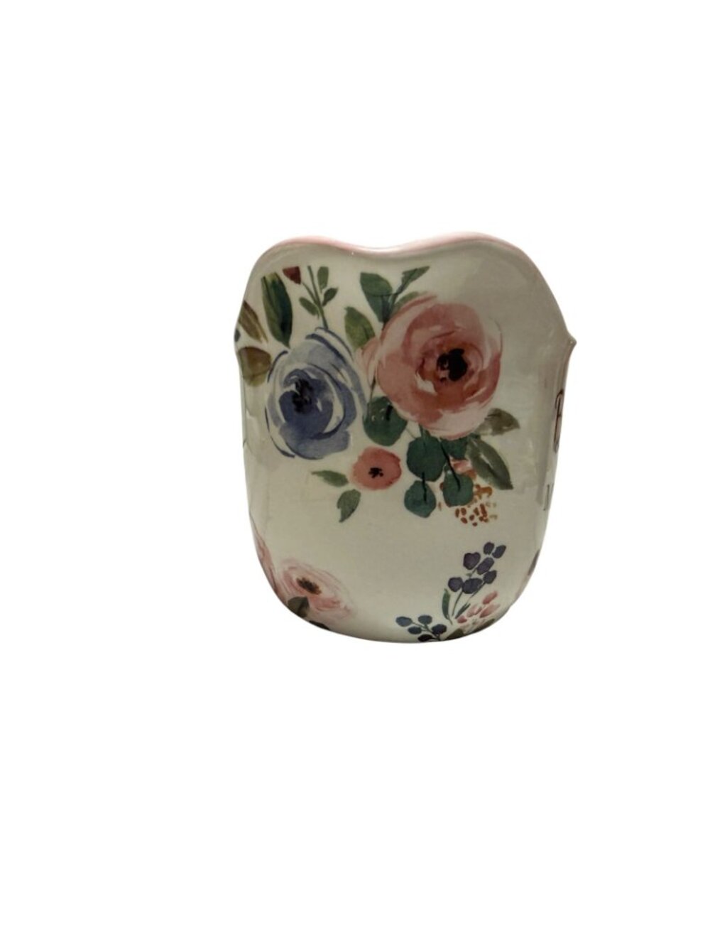 Blessed Beyond Measure Floral Ceramic 4 Cup Measuring Cup Mixing Bowl Roses - Picture 3 of 10